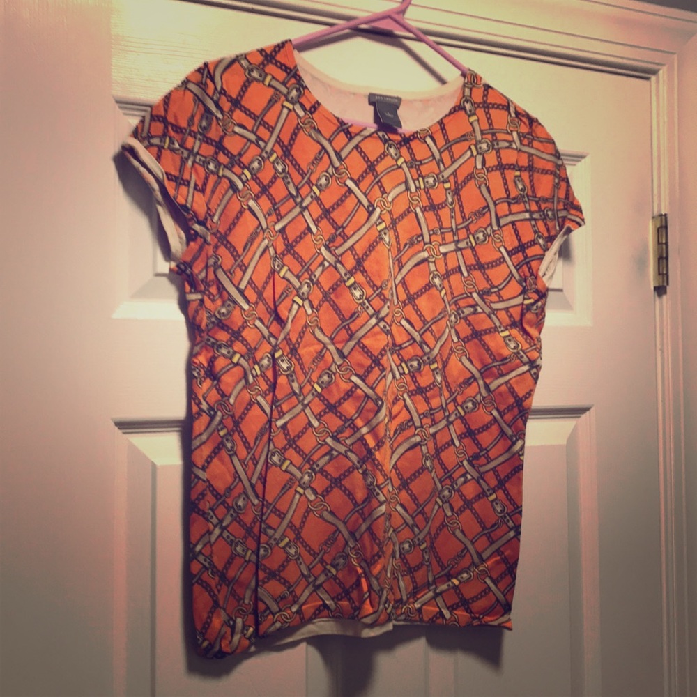 Ann Taylor buckle design top